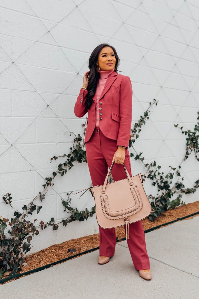 The Colored Pant Suit Workwear Style Color Chic