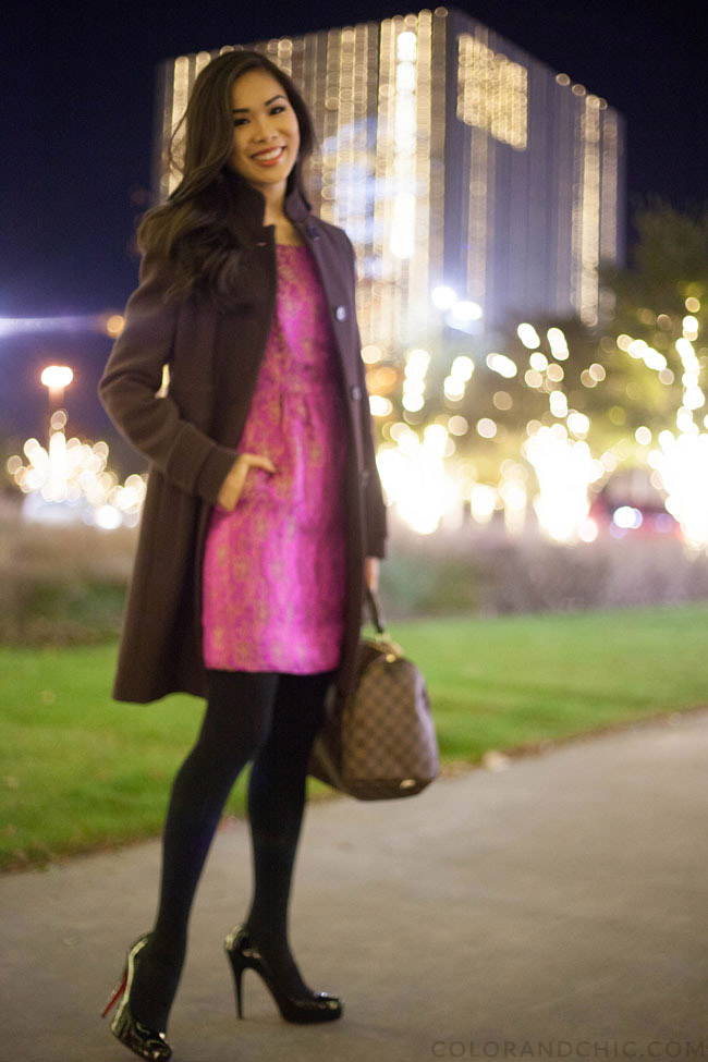Dressy Winter :: Warm tights & Peacoat - Color & Chic