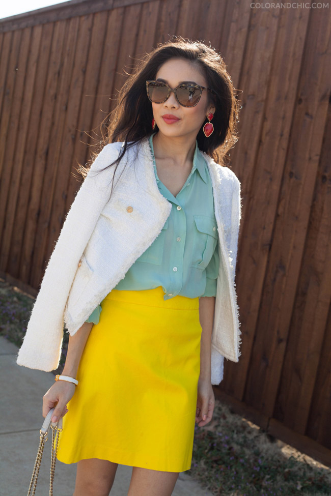 Colorize :: Sunshine Skirt & Statement Earrings - Color & Chic