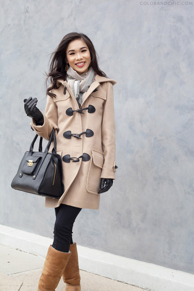Toggle :: Camel Coat & Tech Gloves - Color & Chic