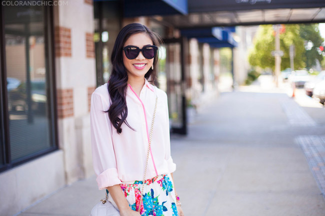 jcrew,j,crew,tipped,boy,shirt,pink,contrast,piping,blouse,shirt,trim,colored,lucca,couture,floral,shorts,christian,louboutin,simple,karen,walker,sunglasses,number,one,sharp,angles,geometric,shape,michael,kors,sloan,crossbody,quilted,white,kendra,scott,blush,elle,earrings,ysl,volupte,runway,watch,charming,charlie,charlies,nebraska,fashion,blogger,style,