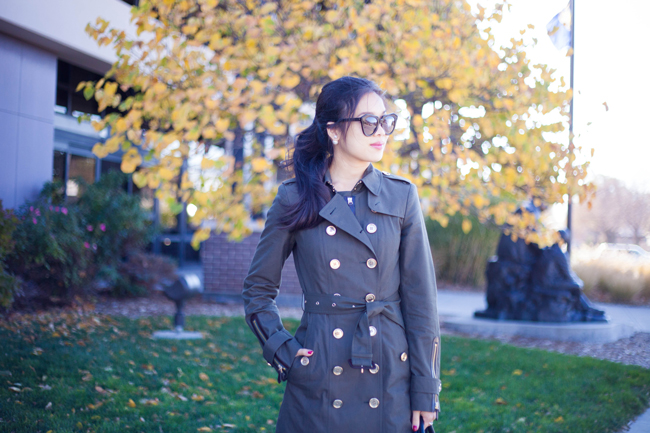 olive,burberry,trench,coat,green,forest,gold,buttons,leather,leggings,paloma,paige,denim,faux,vegan,phillip,lim,for,target,coat,karen,walker,sunglasses,number,one,bauble,bar,360,earrings,hoang,kim,hoang-kim,cung,nebraska,texas,based,fashion,style,blogger,color,and,chic,