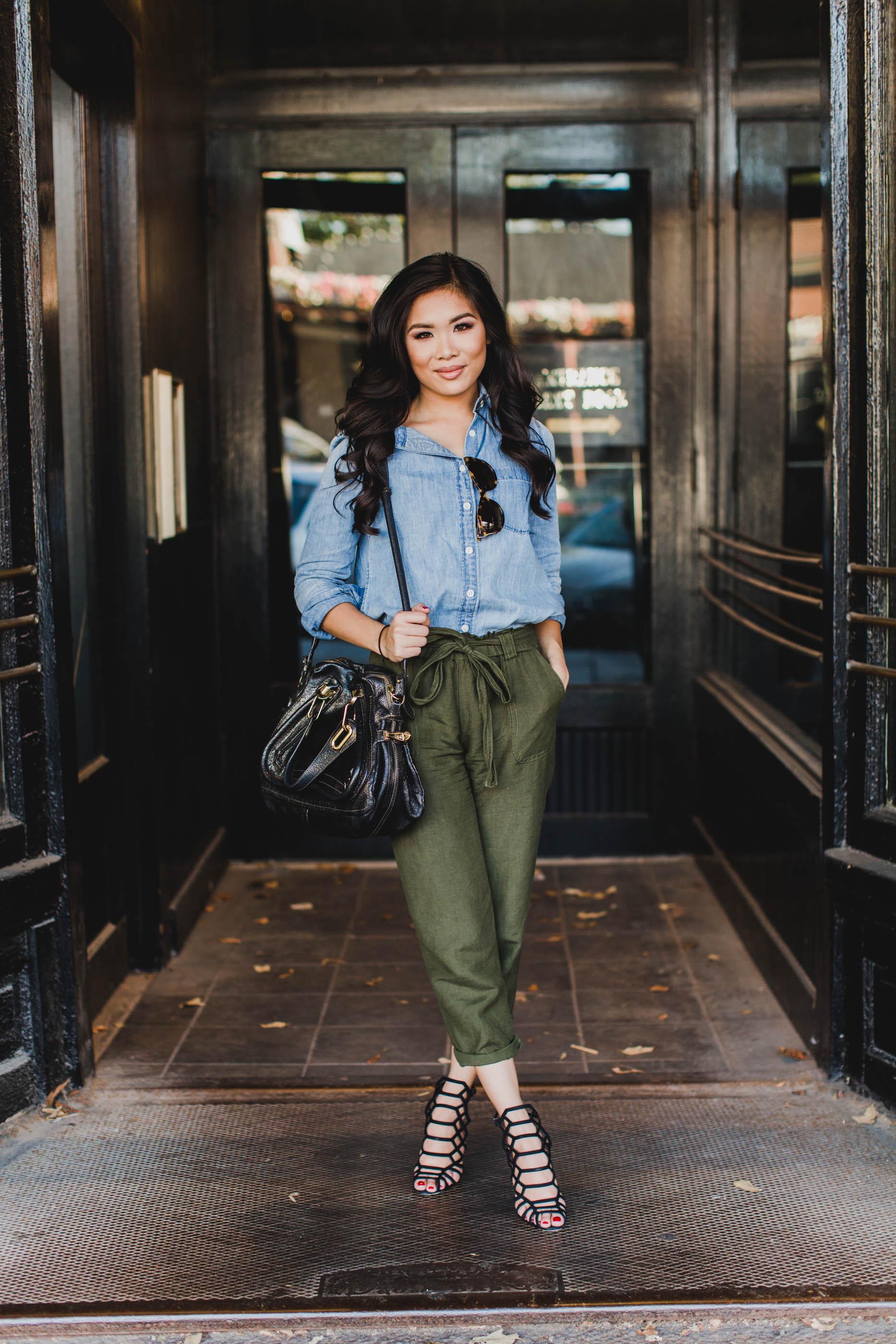 Olive Green Pants Outfit - J.Crew