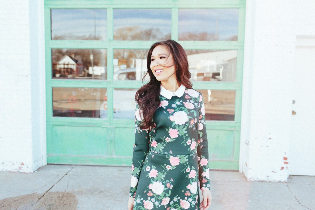 Winter Florals :: Forest Green + Pastels - Color & Chic