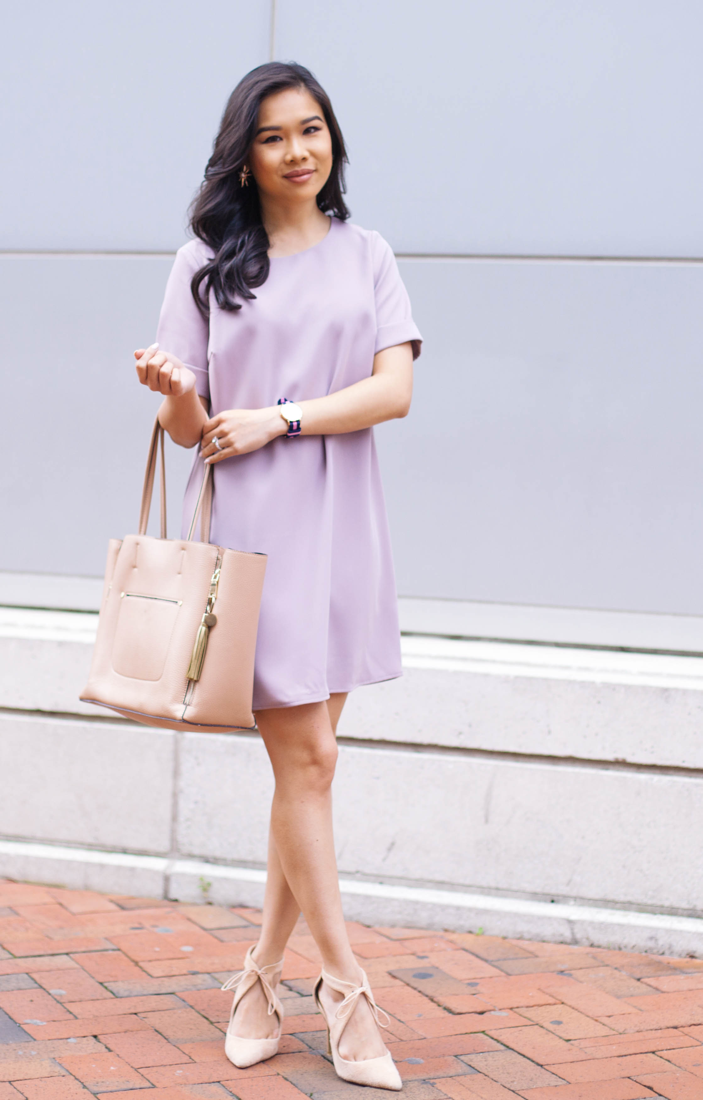 Tobi store mauve dress