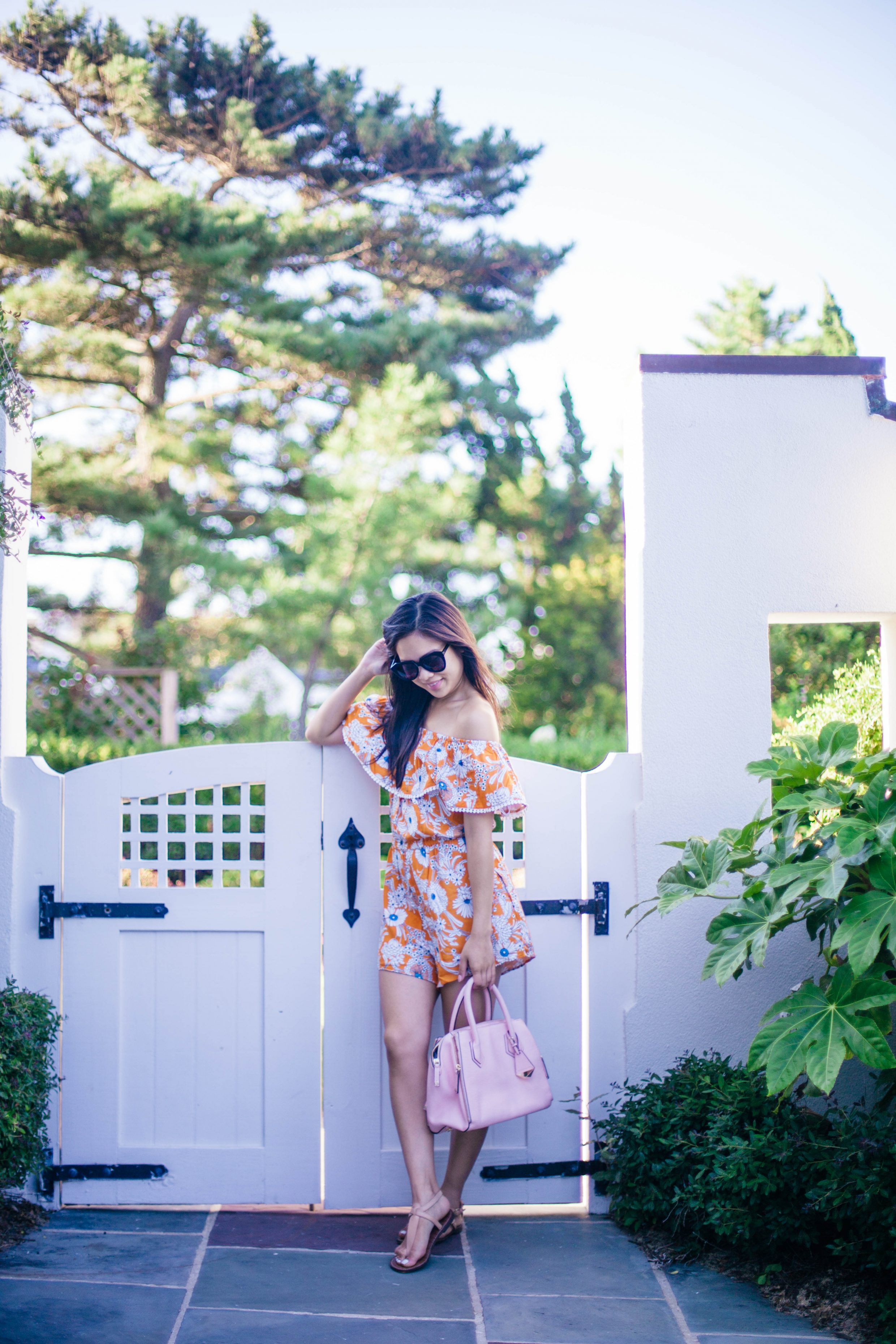 made,by,minkpink,target,collaboration,north,end,virginia,beach,oceanfront,beach,houses,cover,up,floral,yellow,luscious,sam,edelman,gigi,sandals,karen,walker,number,one,sunnies,rebecca,minkoff,perry,satchel,blush,pink,orange,playsuit,off,the,shoulder,