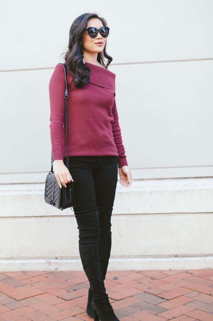 Burgundy & Black for Winter - Color & Chic