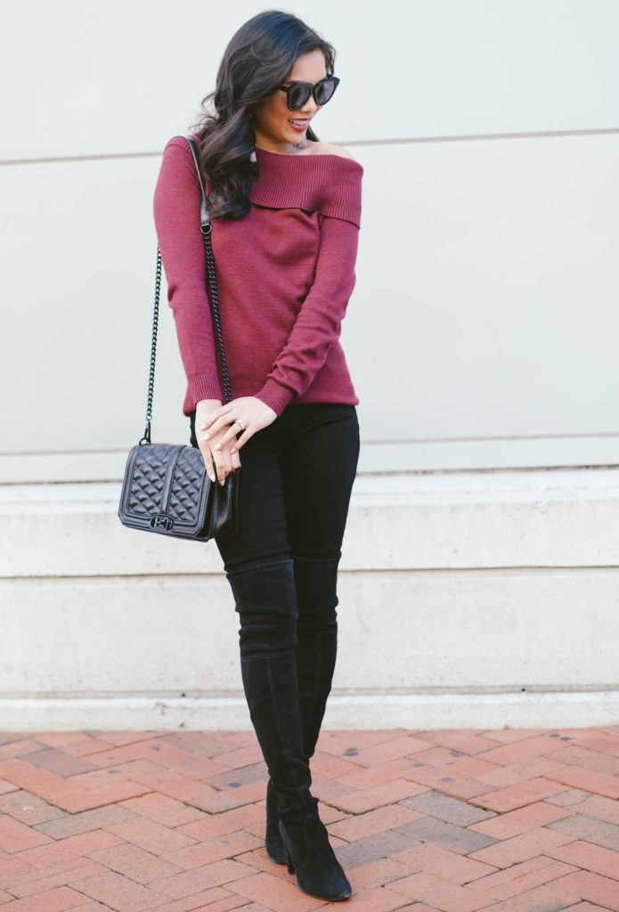 Burgundy & Black for Winter - Color & Chic