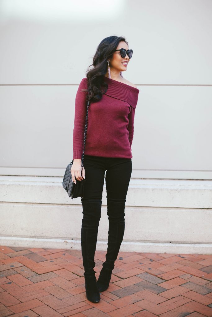 Burgundy & Black for Winter - Color & Chic