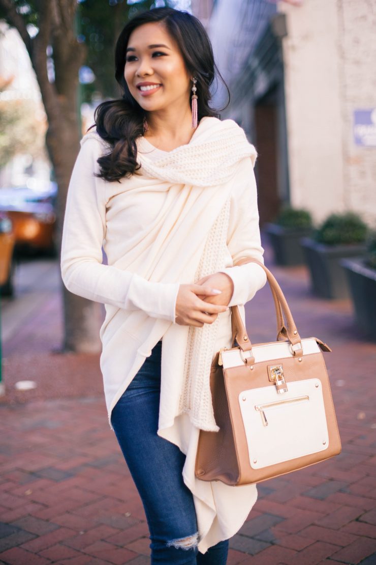 Cozy + Casual :: Cream Wrap for Fall - Color & Chic