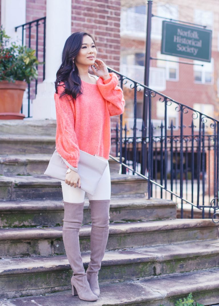 Cozy :: Slouchy Cable Sleeve Sweater - Color & Chic