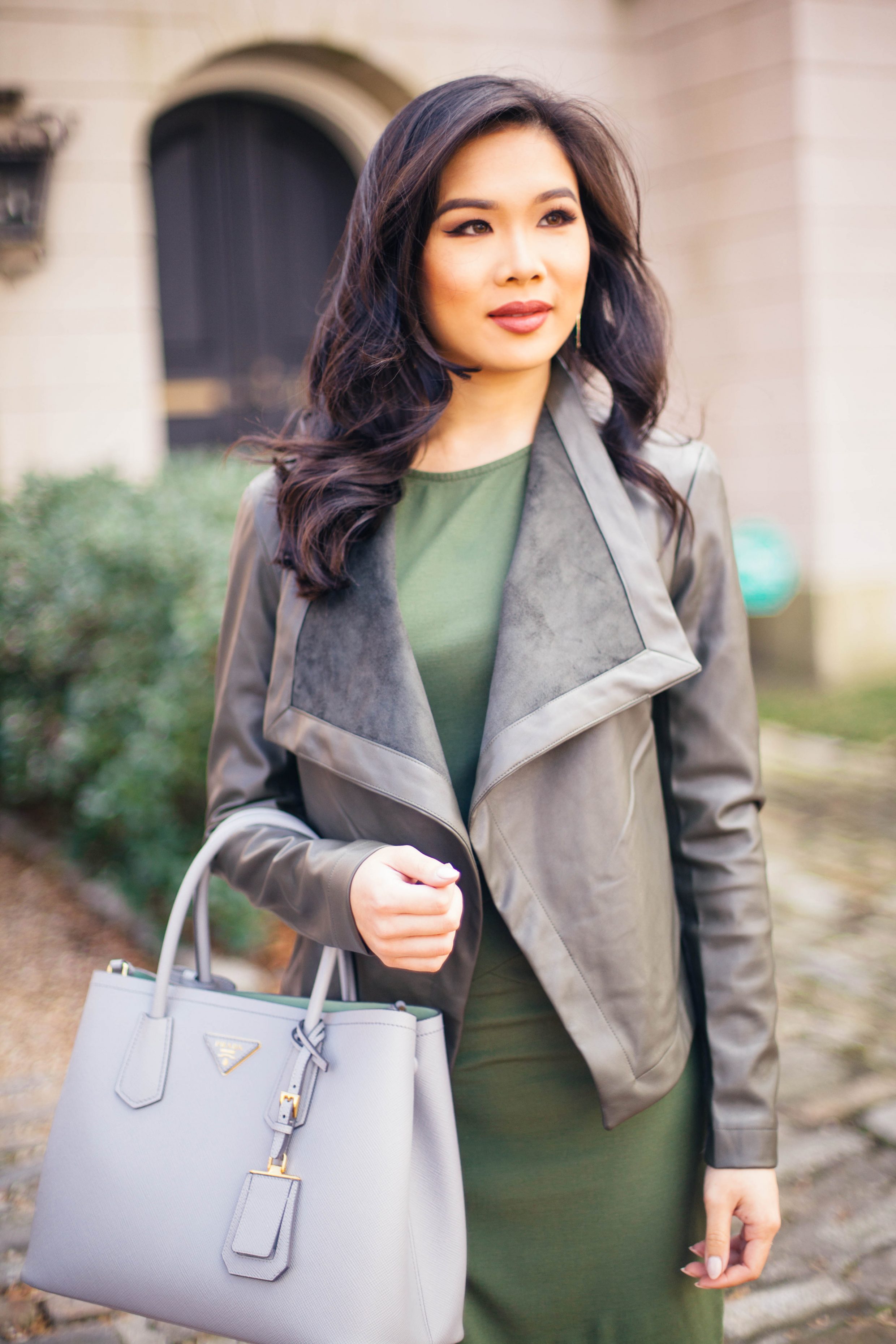 Blogger Hoang-Kim wears the Peppin Coat by BB Dakota, which also comes in six colors