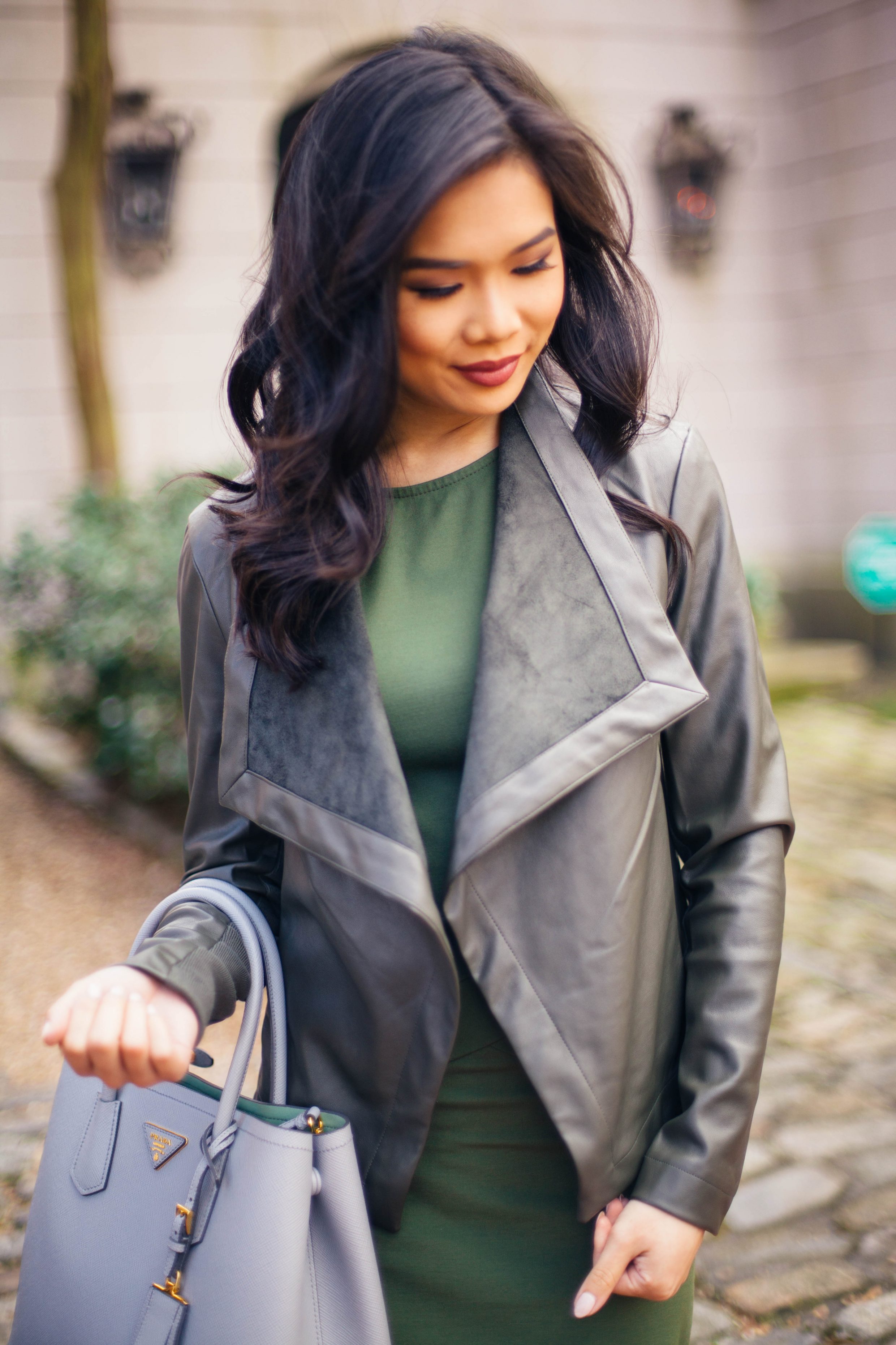 Blogger Hoang-Kim wears the Peppin Coat by BB Dakota, which also comes in six colors