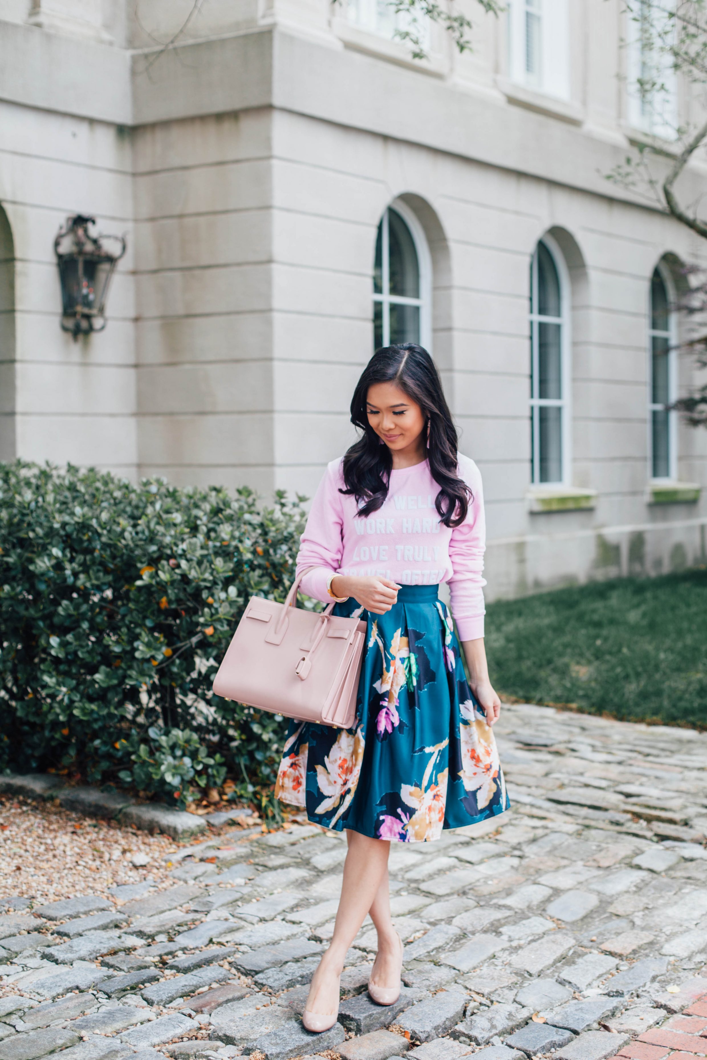 Spring Mantra :: The Floral Pleated Skirt - Color & Chic