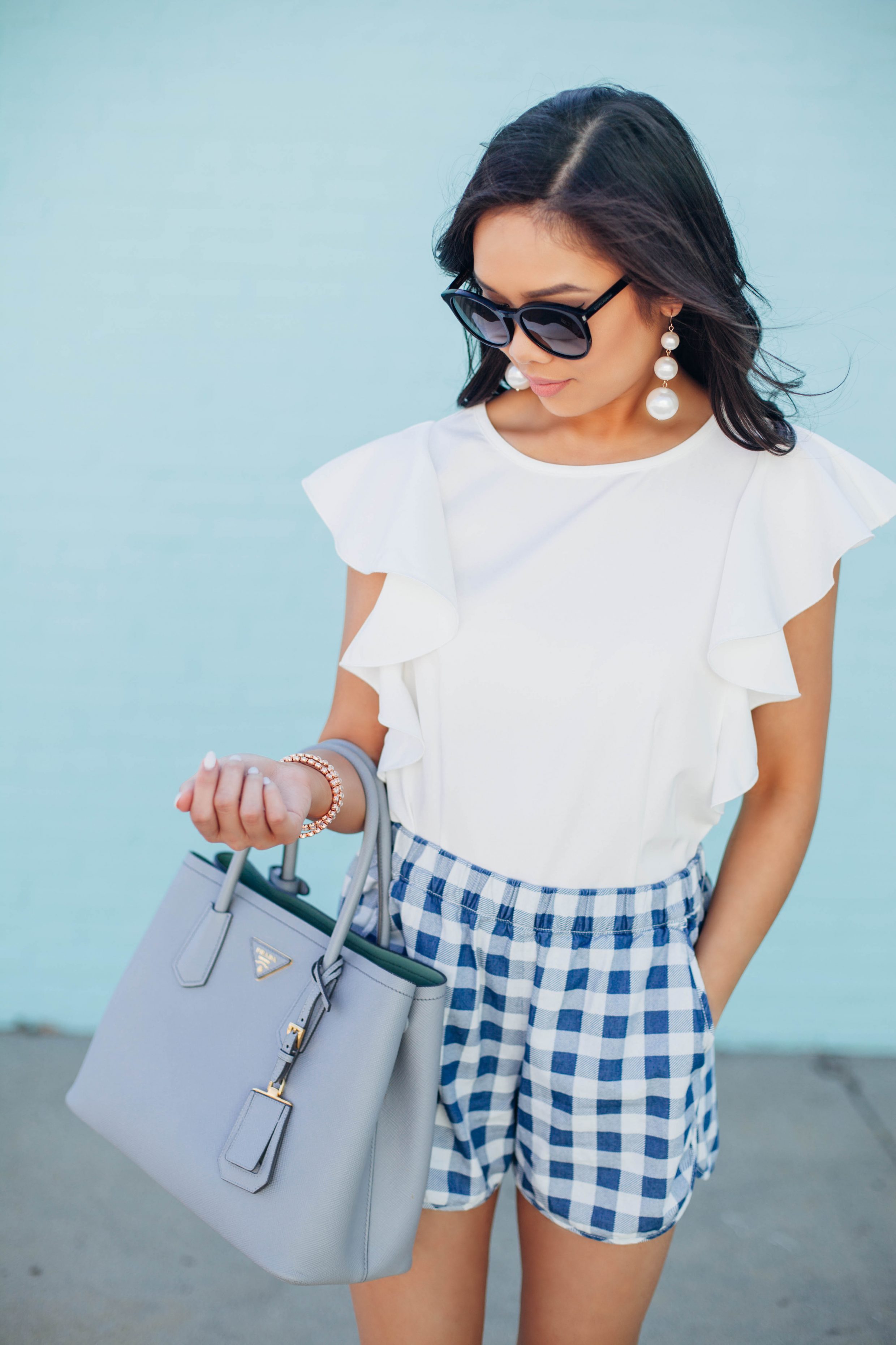 COLOR & CHIC | Gingham shorts for summer