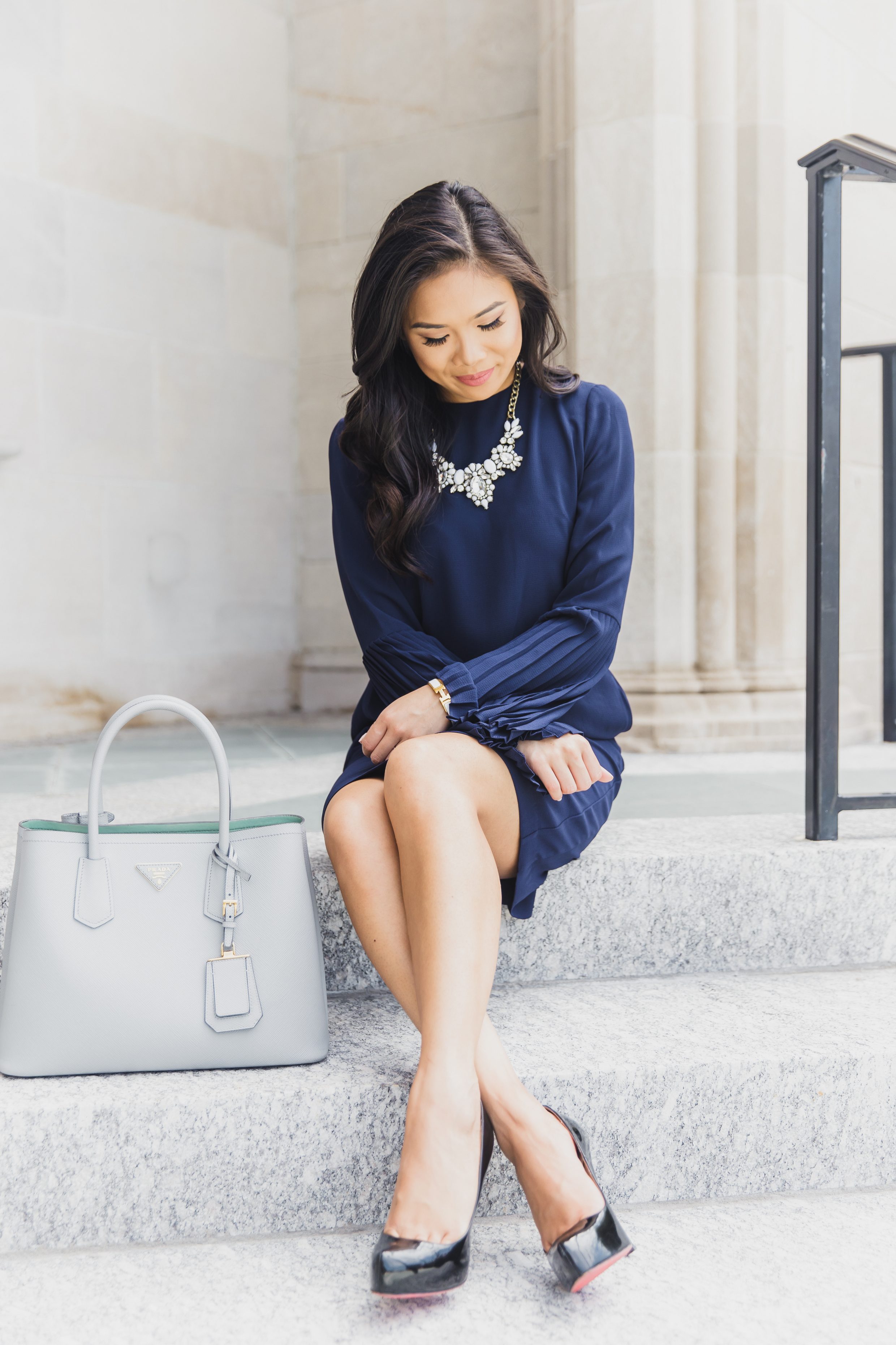 COLOR & CHIC | What I Wear to Work - Bell Sleeve Shift