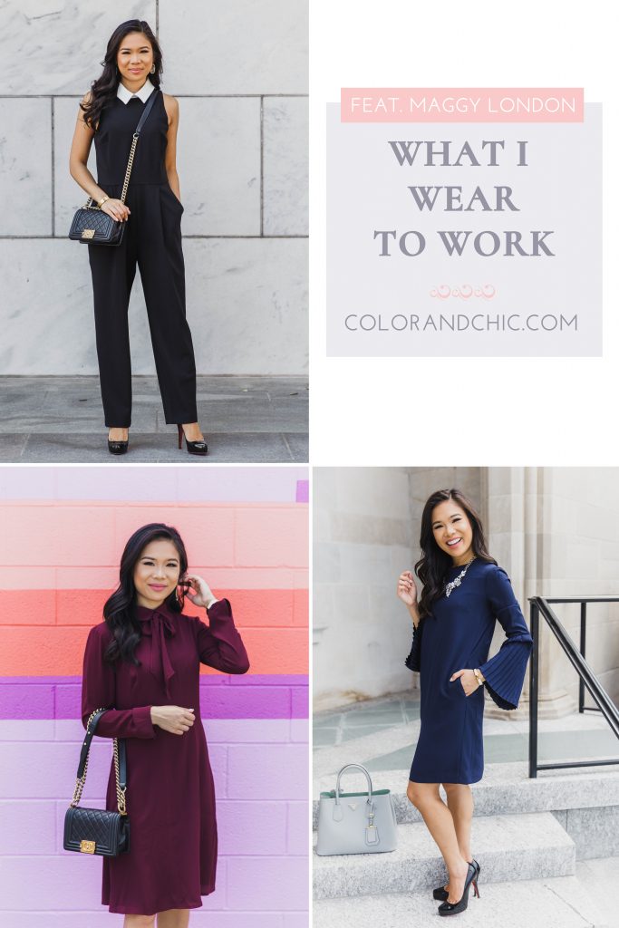 What I Wear To Work :: Featuring Maggy London - Color & Chic