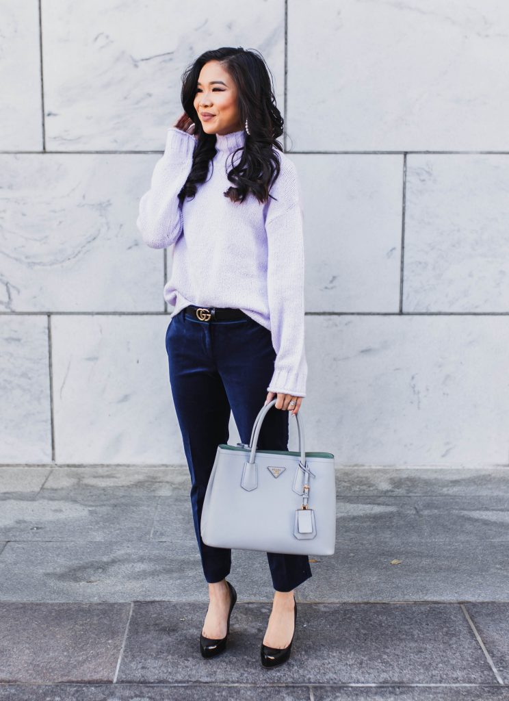 Cold Weather Chic :: Velvet Pants for the Desk to Dinner - Color & Chic