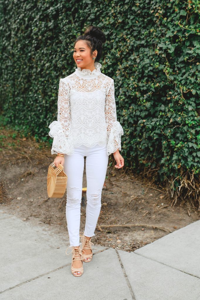 The Perfect White Lace Blouse - Color & Chic