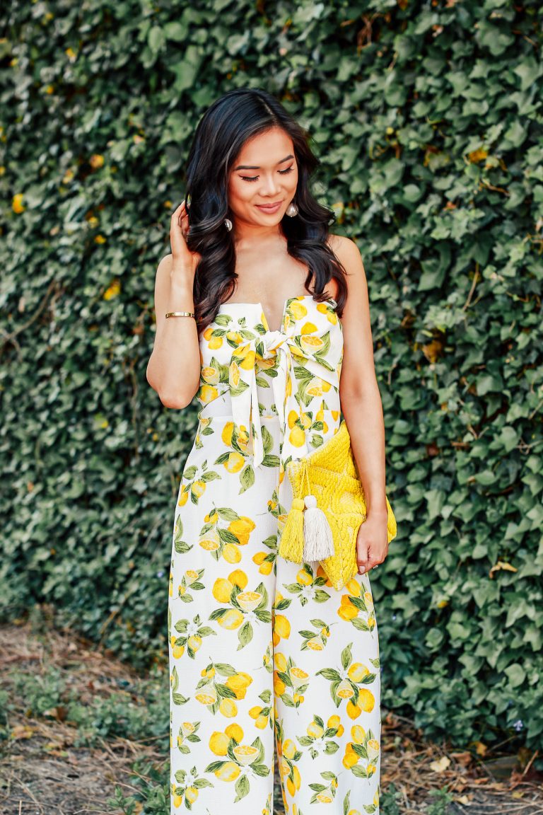 When Life Gives You Lemons :: Lemon Print Jumpsuit - Color & Chic
