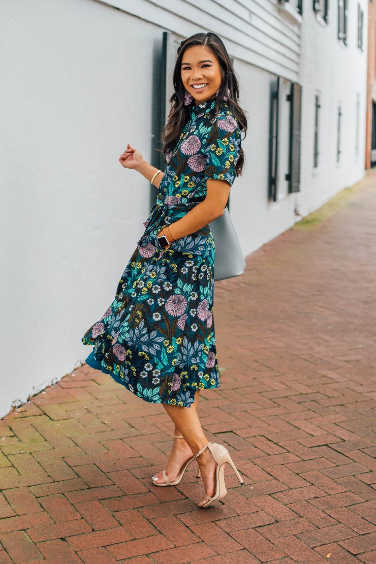 Hello Fall :: The Floral Transition Dress You Need - Color & Chic