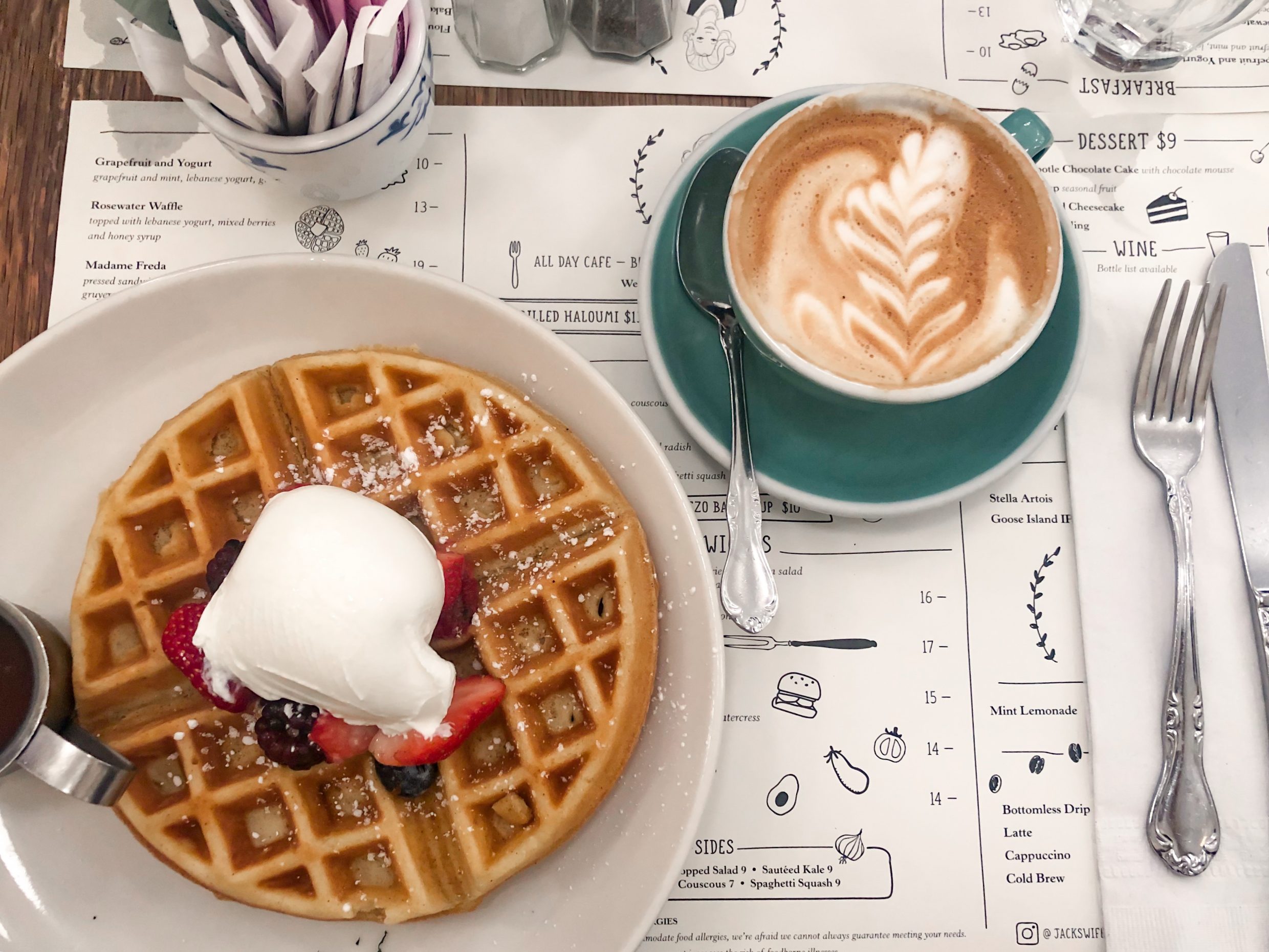 New York City Travel Guide: Rosewater Waffle from Jack's Wife Freda