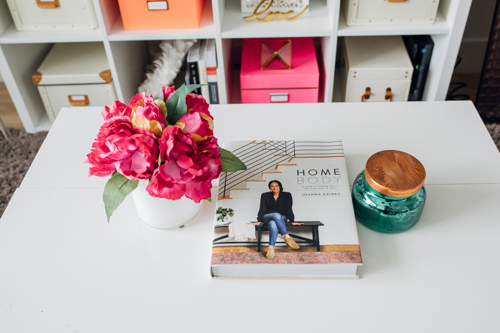 Blogger Hoang-Kim shares her living room decor and organization