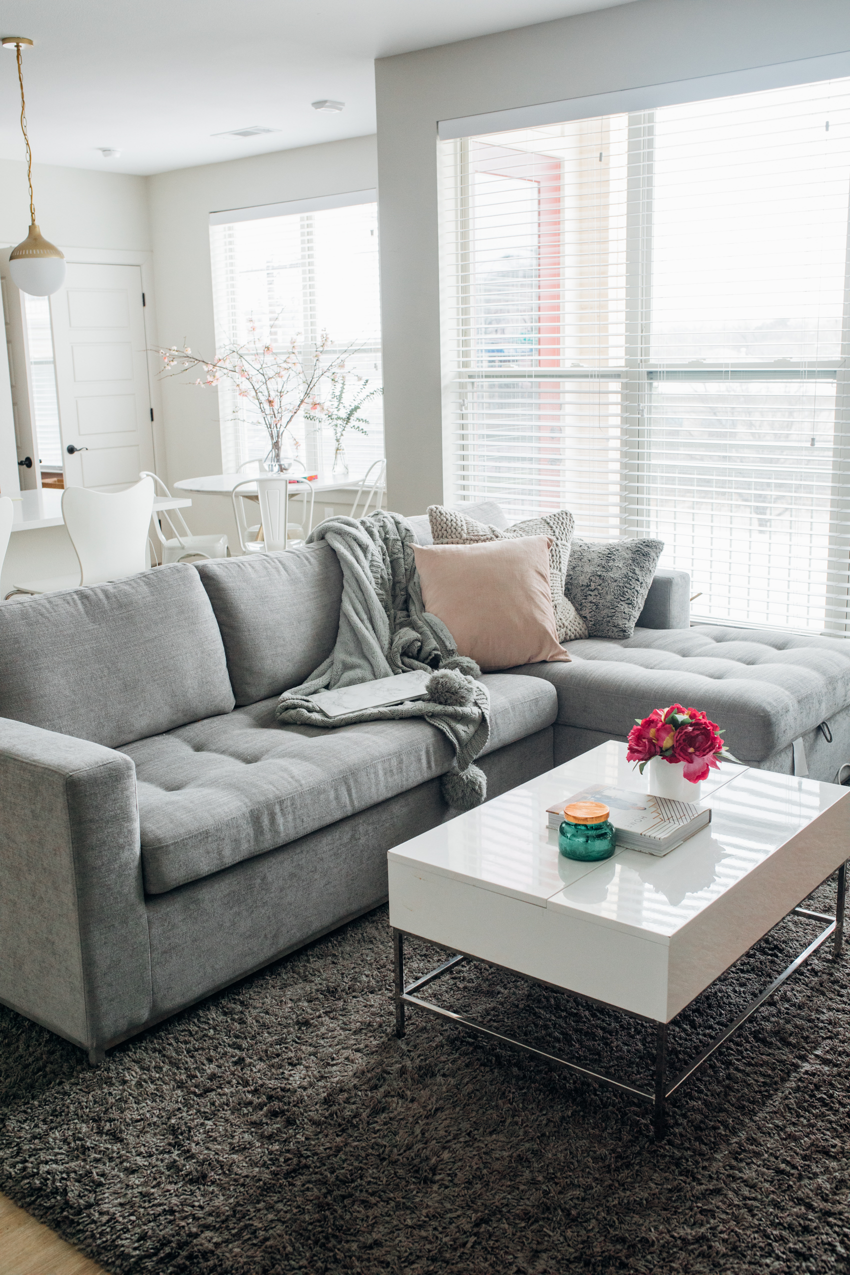 Blogger Hoang-Kim shares her living room decor and organization