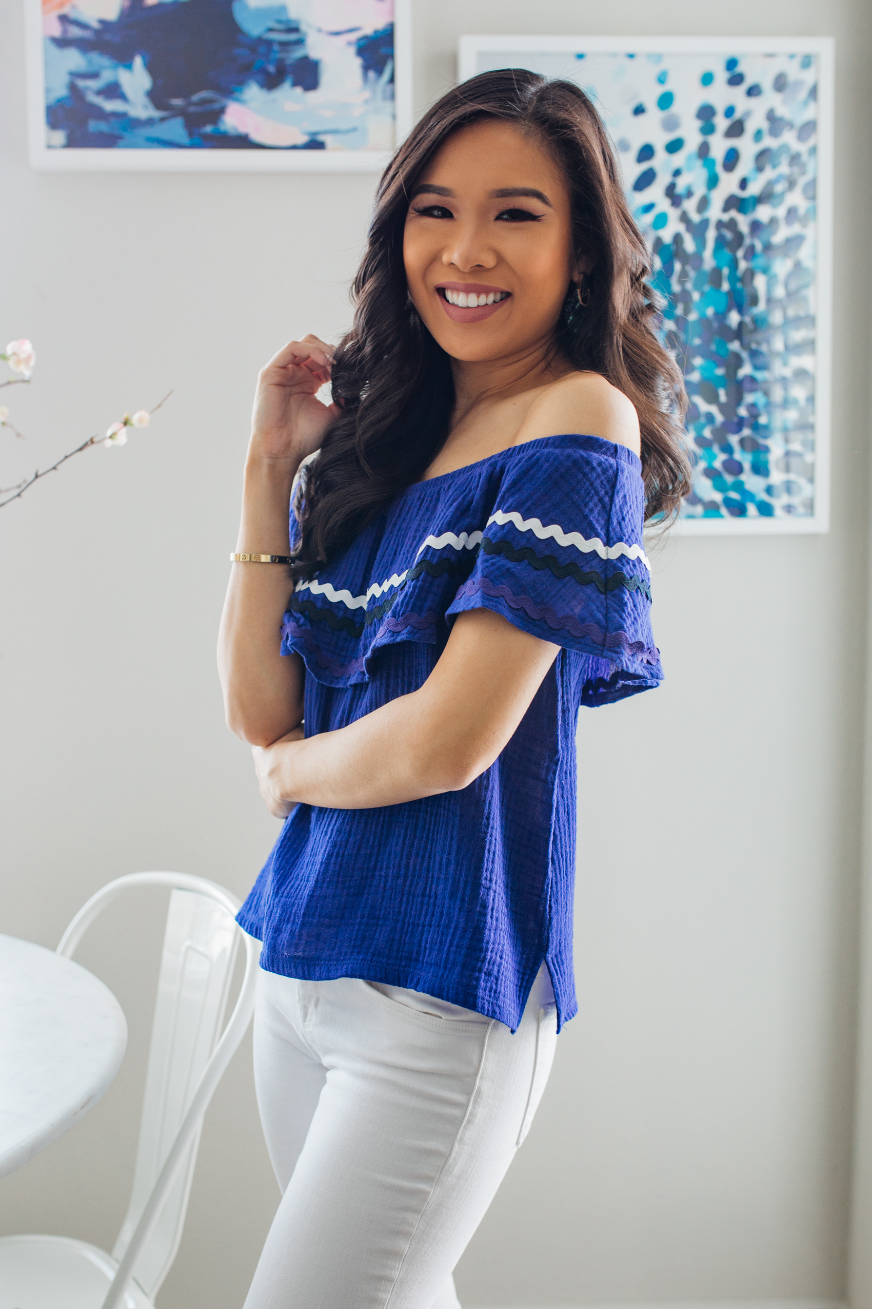 Blogger Hoang-Kim shares she'll be designing a top for the Gibson x International Women's Day Collection