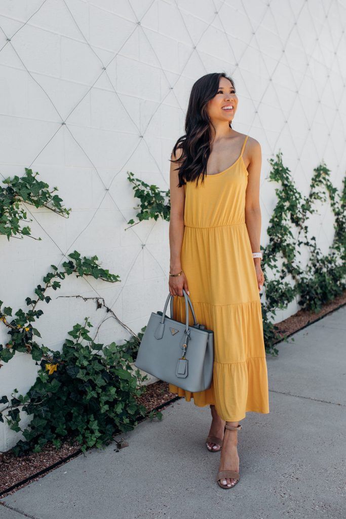 Yellow Tiered Maxi Dress :: Comfy Style for Spring & Summer - Color & Chic