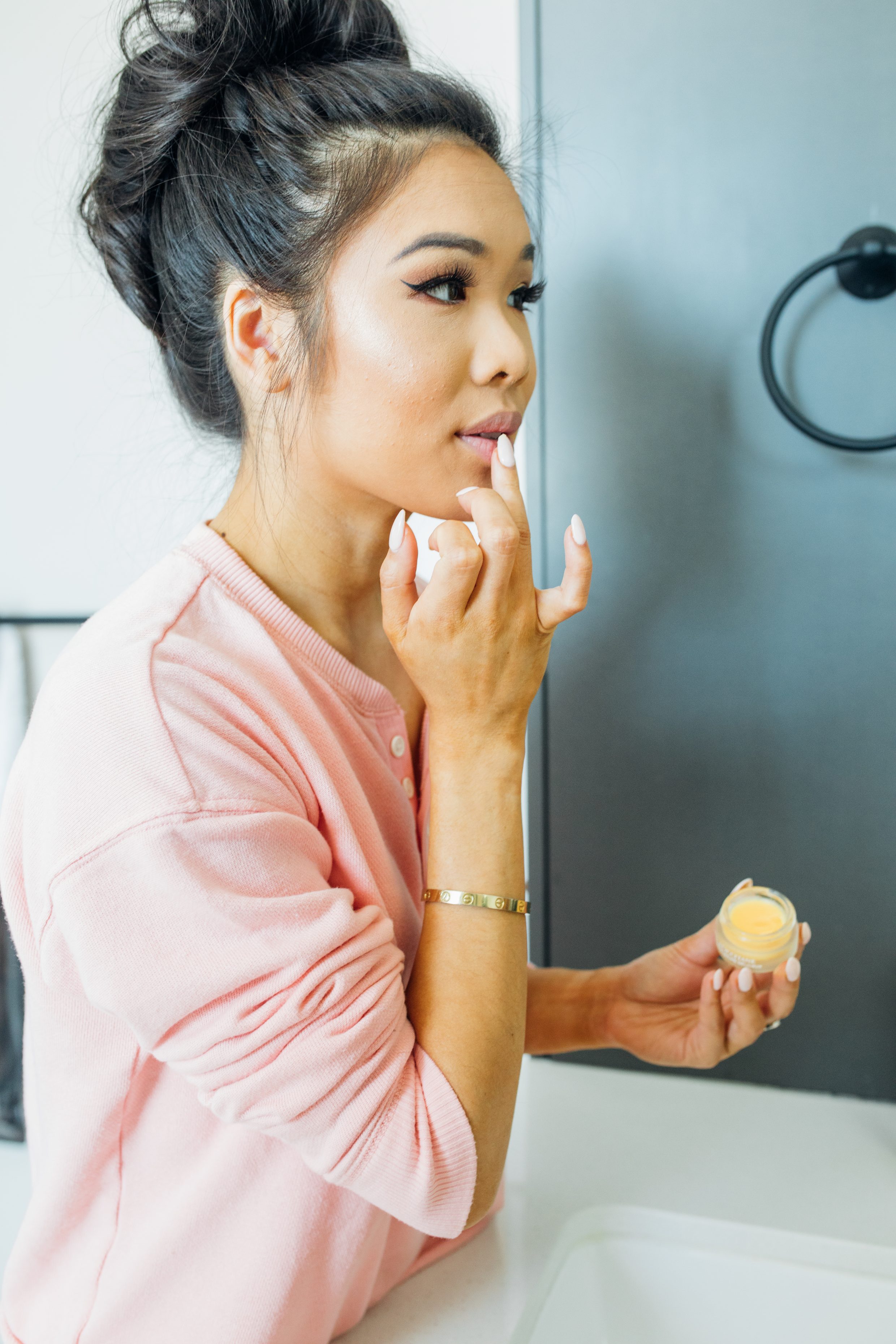 Blogger Hoang-Kim shares how she keeps her lips soft and smooth using L'Occitane