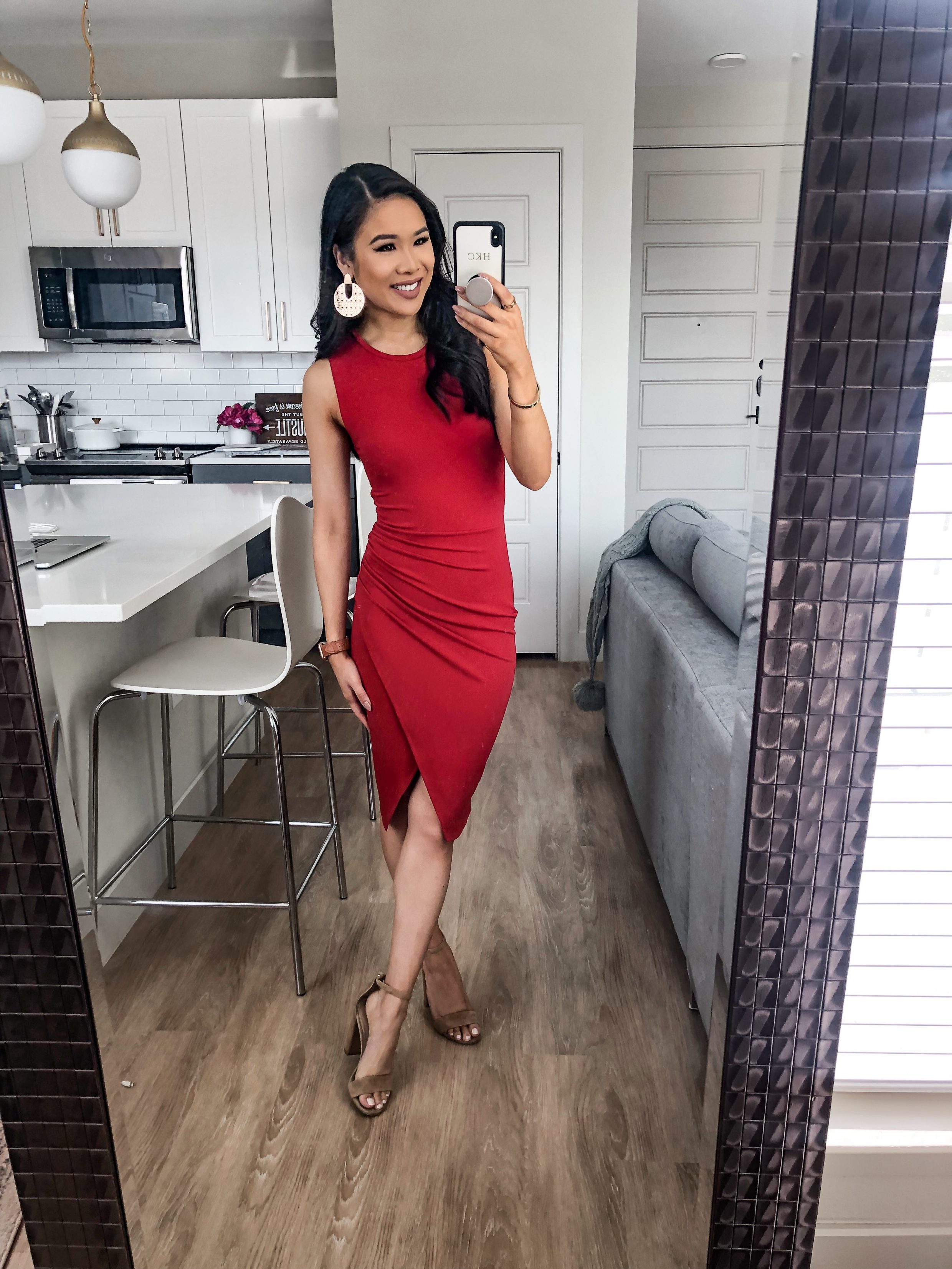 Hoang-Kim Cung of Color & Chic wears a $32 dress from the NSale
