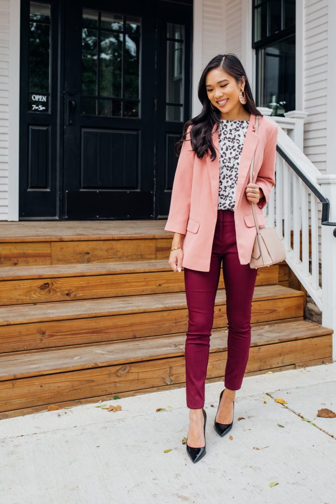 Petite Workwear with LOFT for Late Summer into Fall - Color & Chic