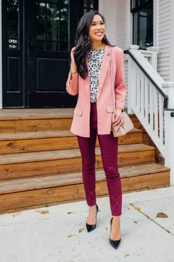 Petite Workwear with LOFT for Late Summer into Fall - Color & Chic