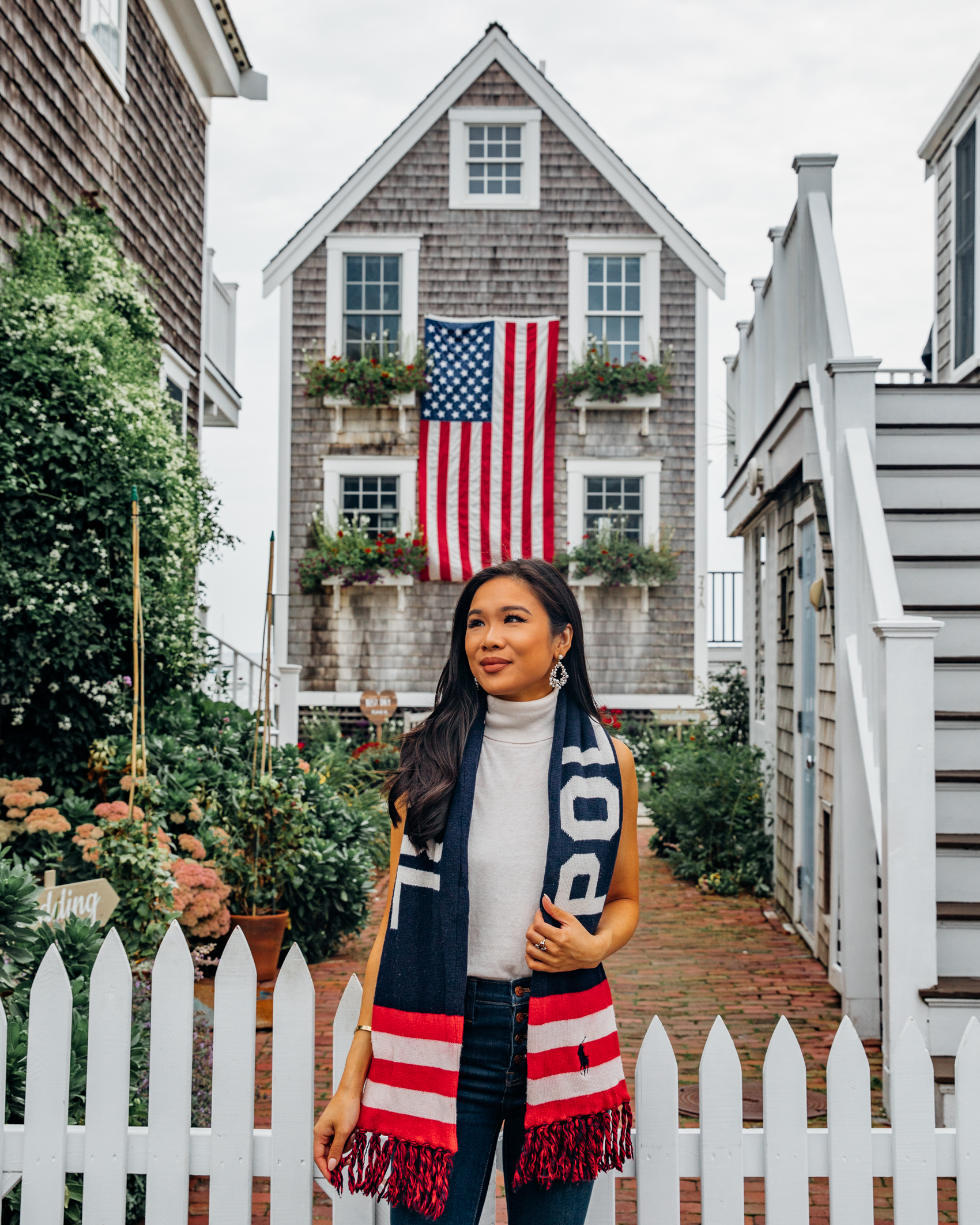 Five things to do in Provincetown, Massachusetts - visit the house with a huge American flag