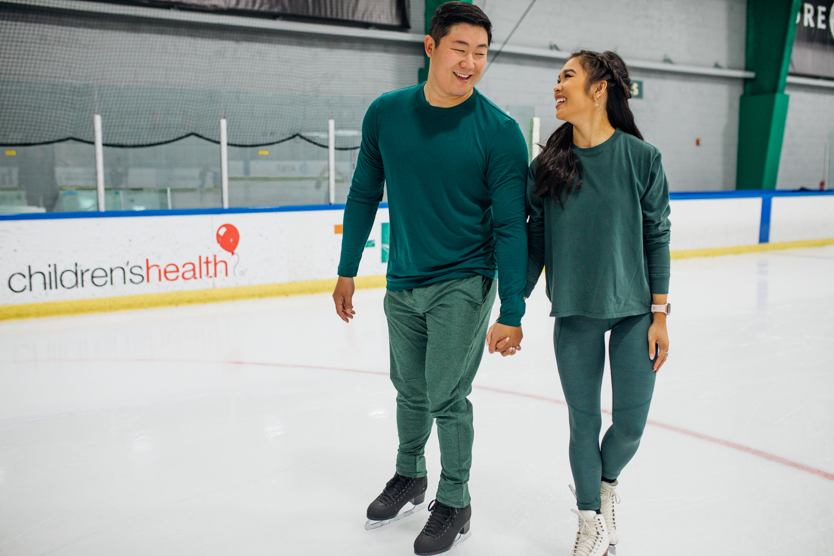 Going ice skating together for date night idea