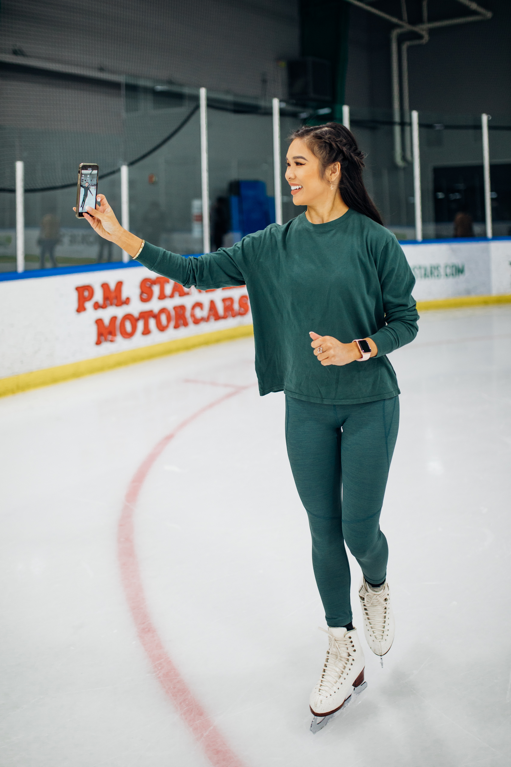 Ice skating outfit for date night