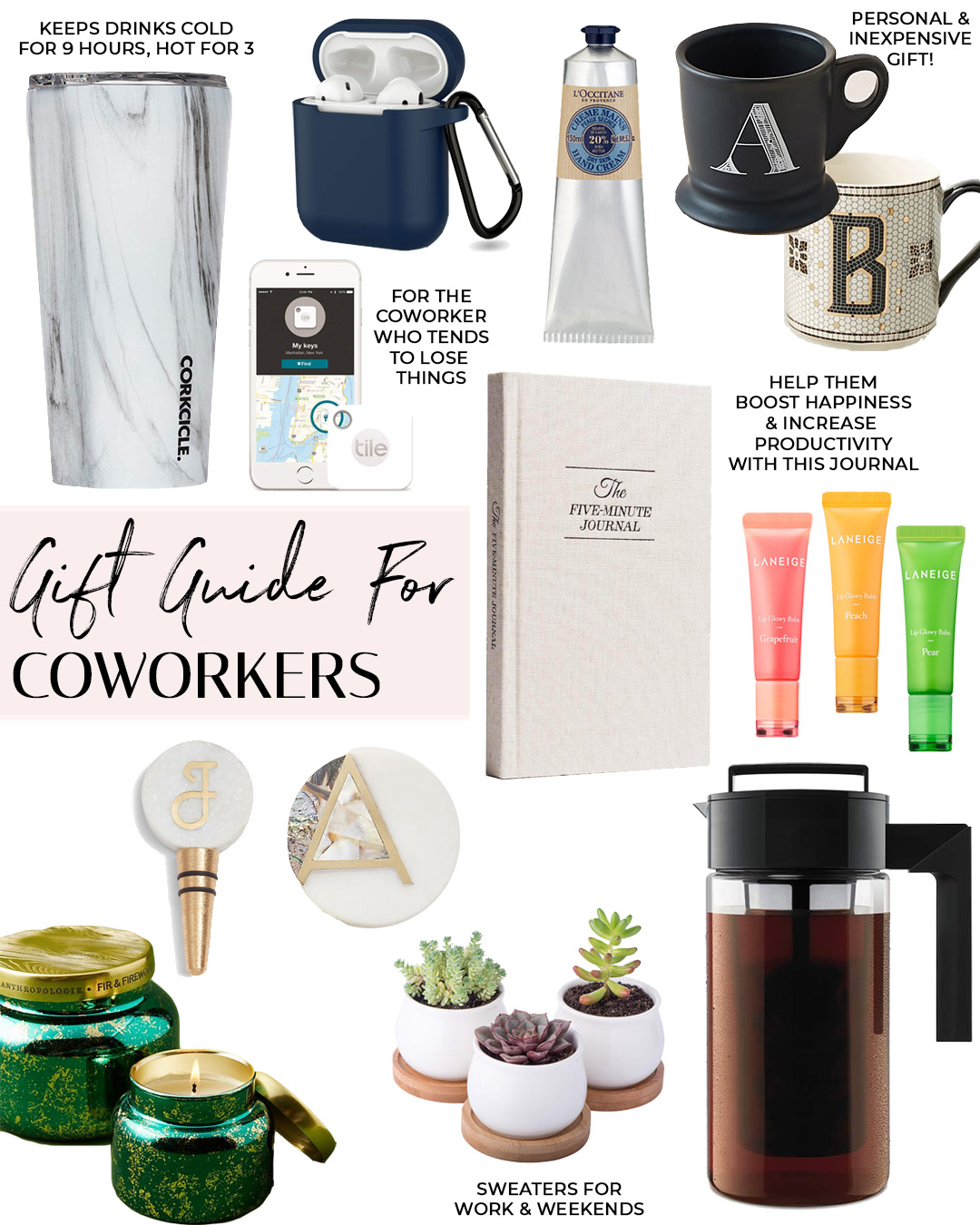 2018 Gift Guide: 30+ Gift Ideas for Coworkers, Your Boss & Beyond