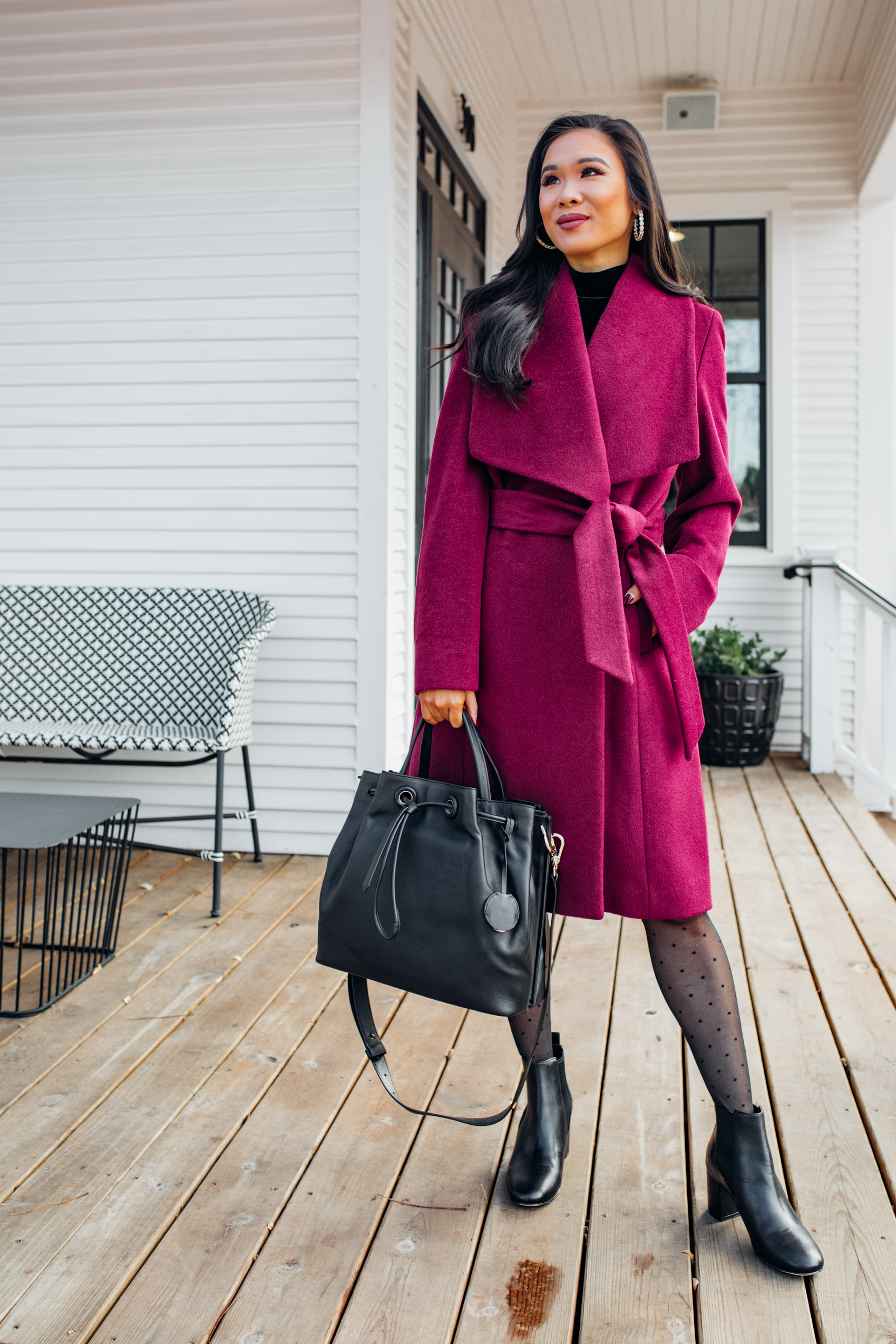 Winter workwear outfits with blogger Hoang-Kim