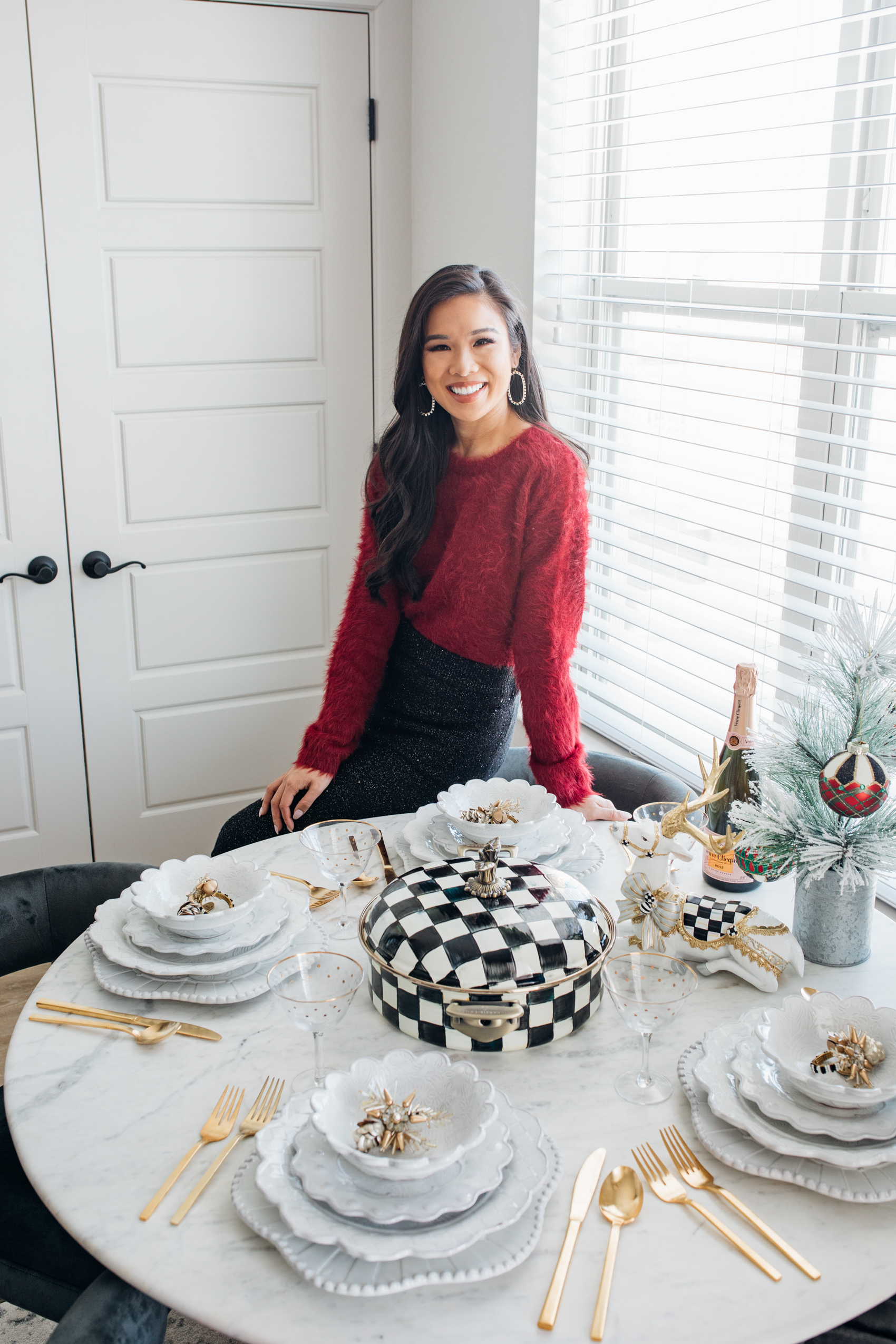 Holiday Tablescape with MacKenzie-Childs Sweetbriar Collection