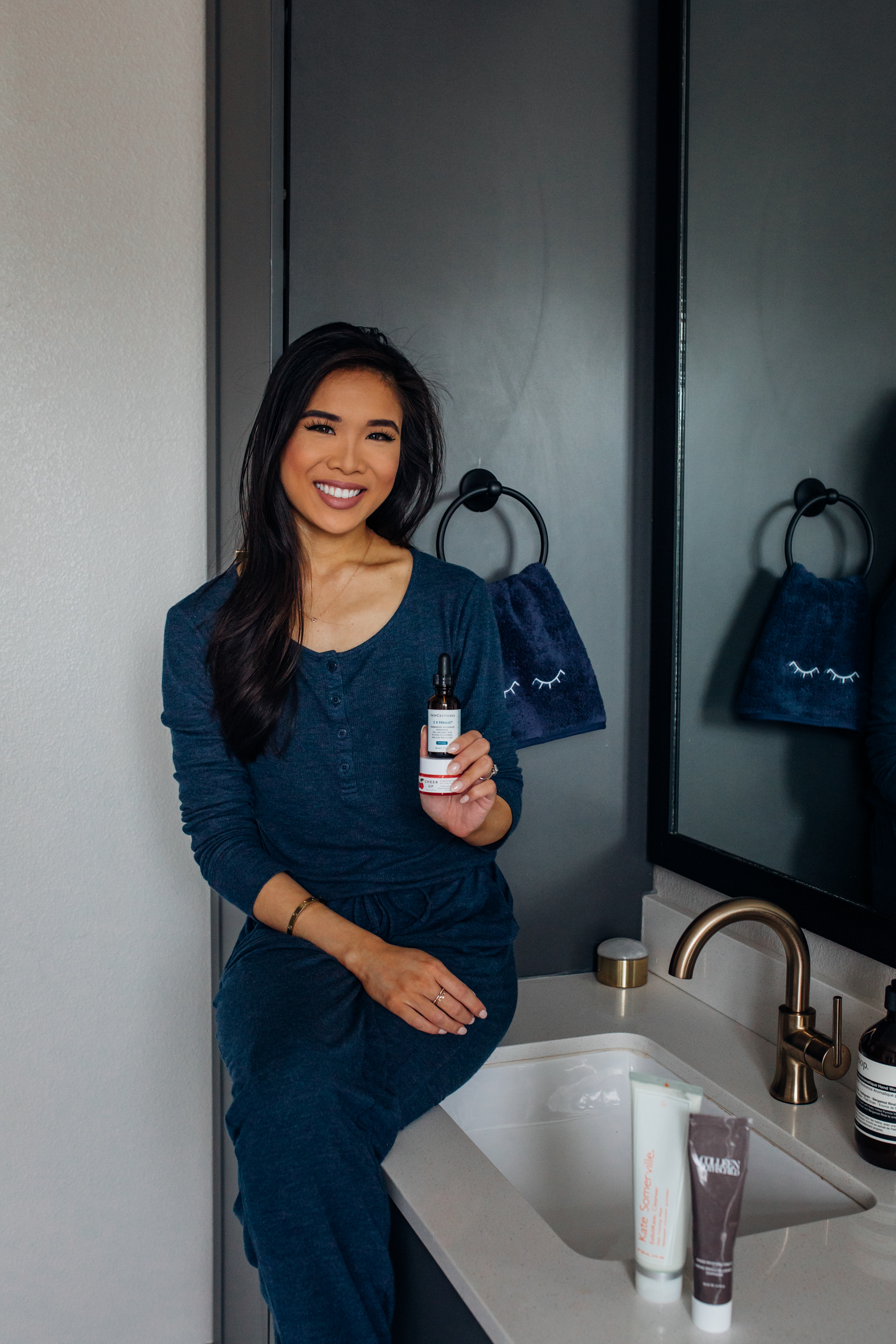 Blogger Hoang-Kim shares her morning skincare routine to clear skin