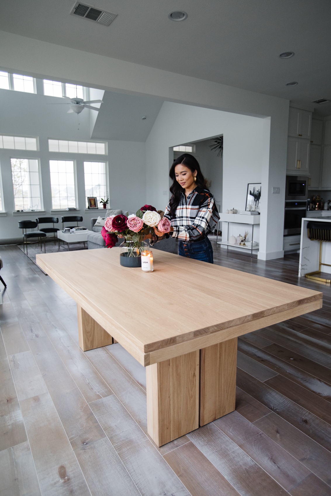 Blogger Hoang-Kim decorates her McGee & Co Antoni Dining table in her new build home