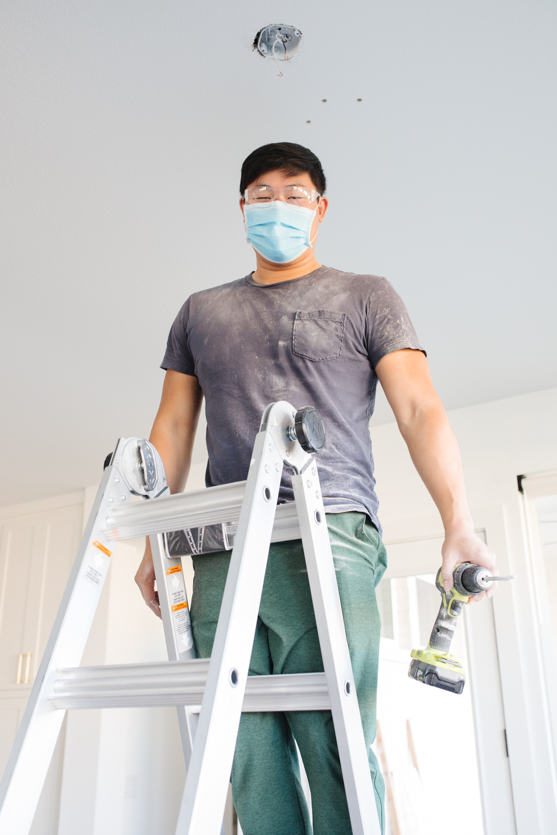 Blogger Hoang-Kim Cung shares how to change a light fixture