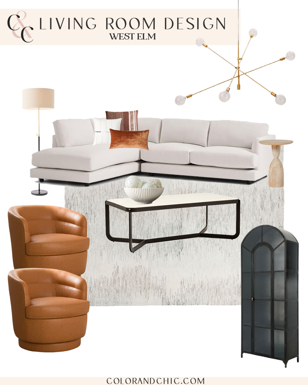 blogger Hoang-Kim Cung provides west elm review with her favorite living room pieces
