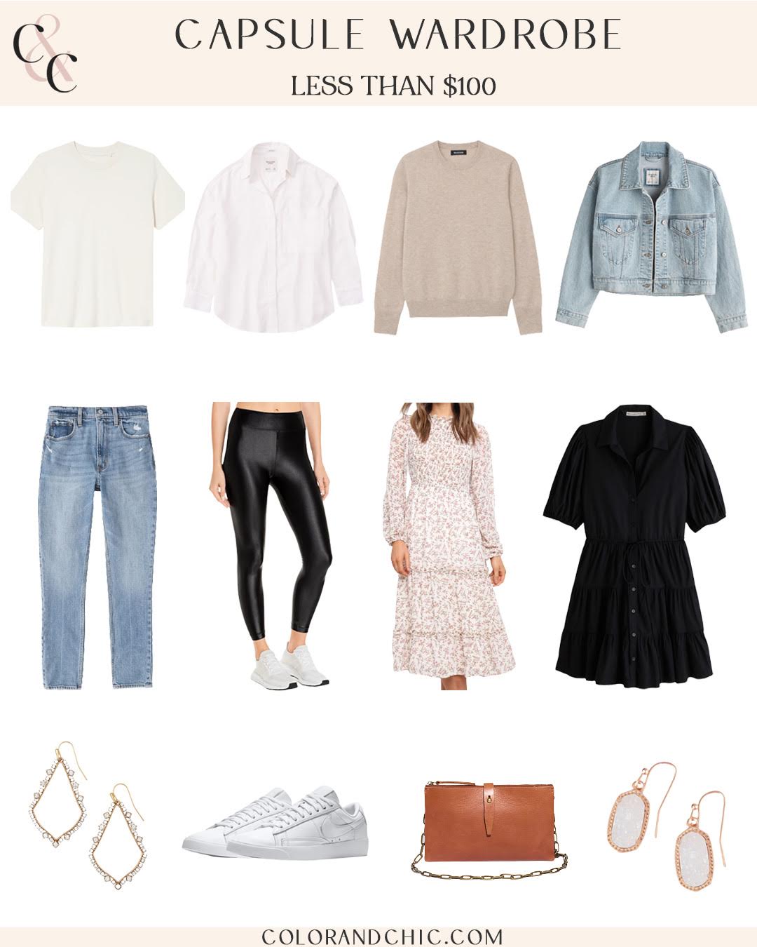 Capsule Wardrobe Inspiration for Every Budget - Color & Chic