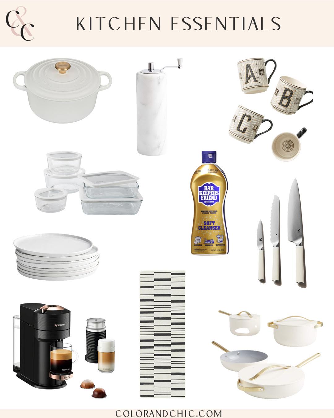 Kitchen Essentials I Love in My Home - Color & Chic