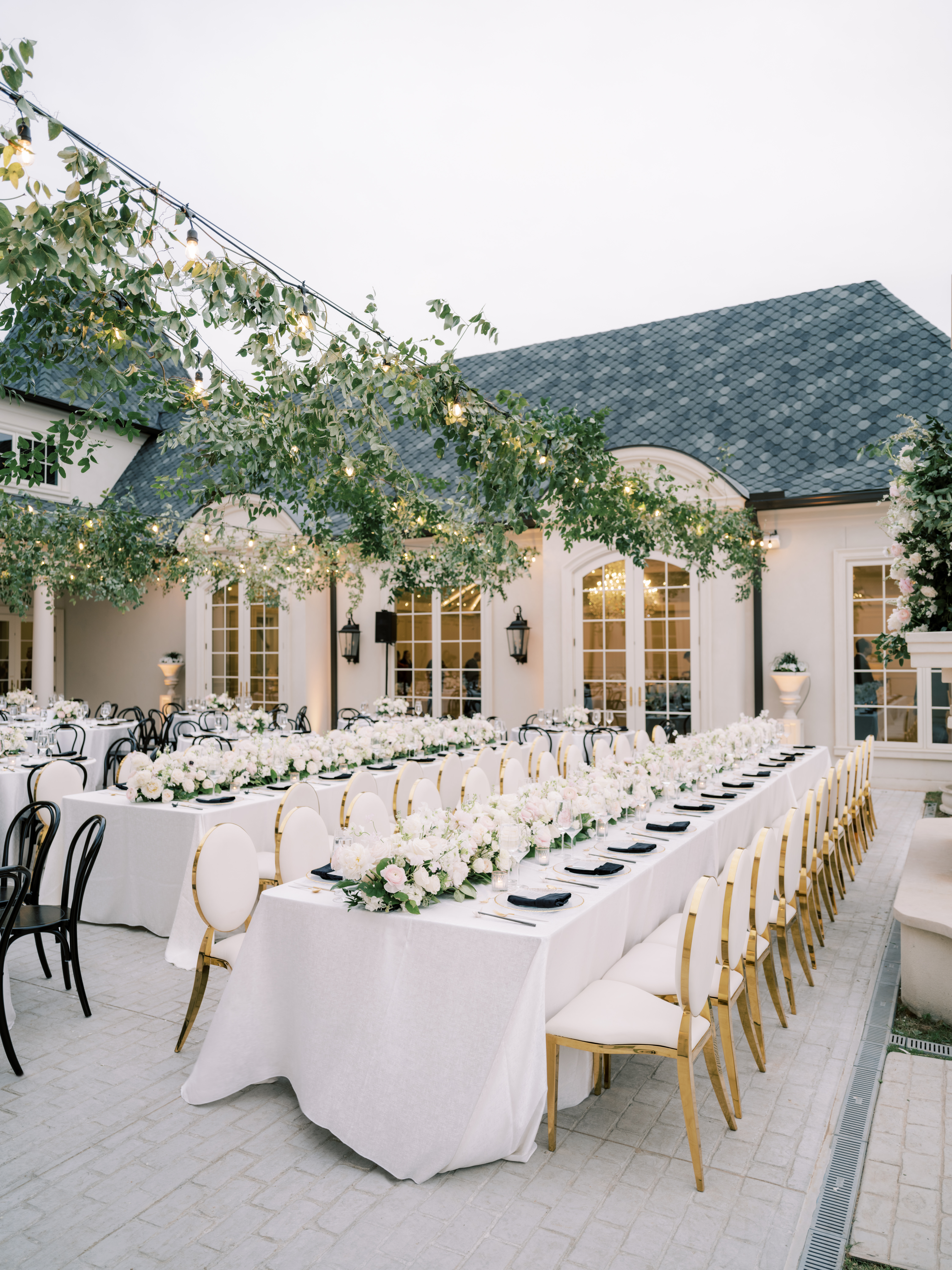 blogger Hoang-Kim Cung's outdoor wedding reception at the hillside estate