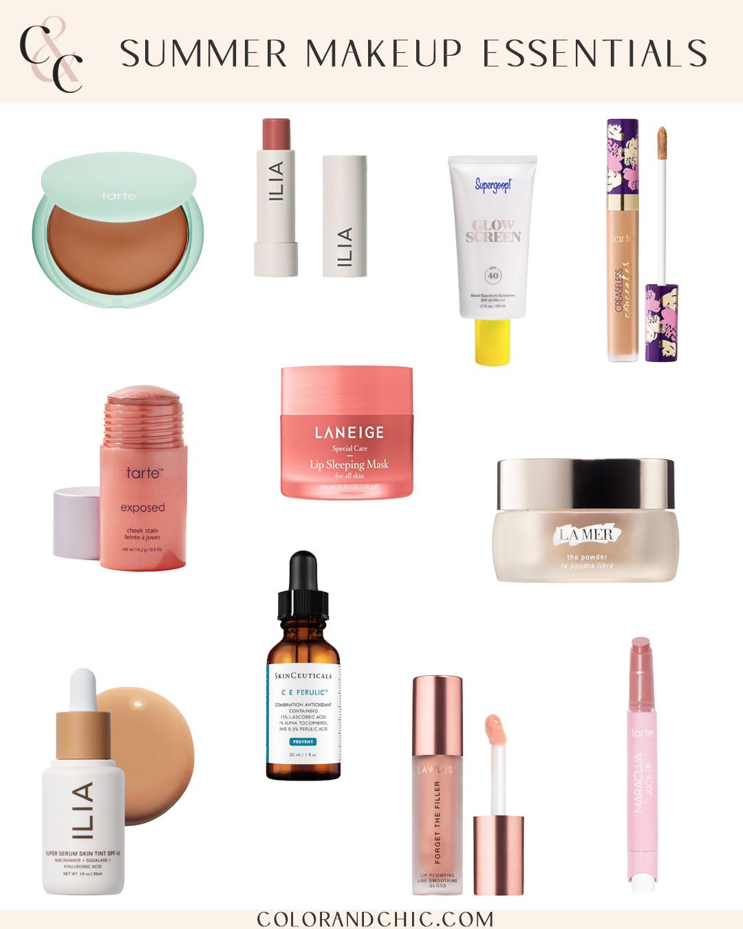 Summer Makeup & Skincare Essentials - Color & Chic