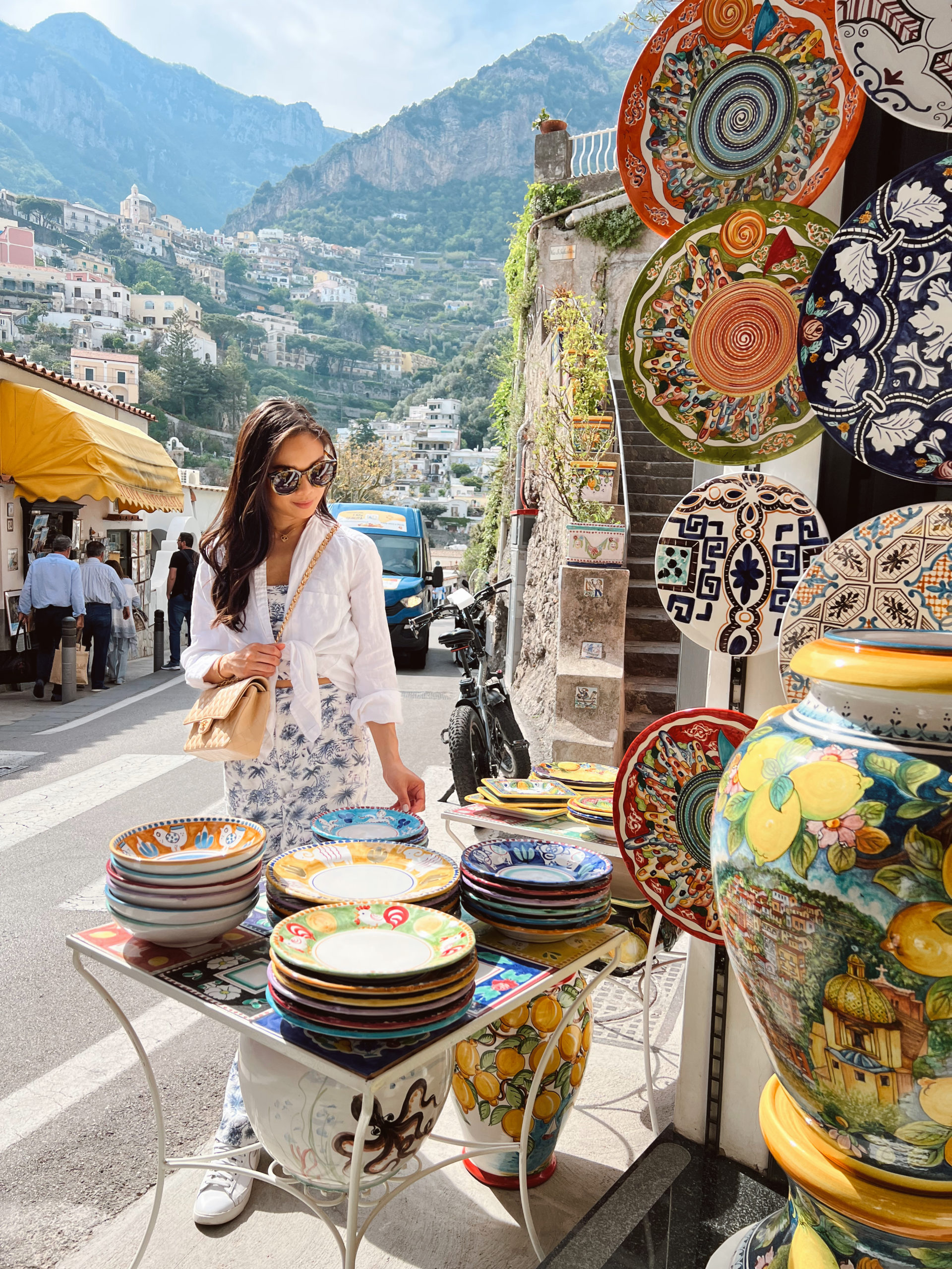 ceramic shop in positano on the amalfi coast, emporio della ceramica