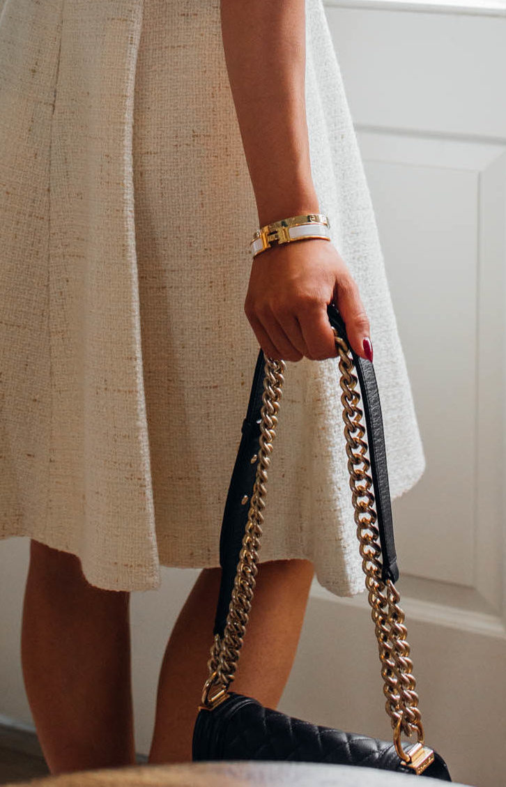 blogger hoang-kim cung recommends luxury jewelry pieces like the Hermes Clic Clac H Bracelet
